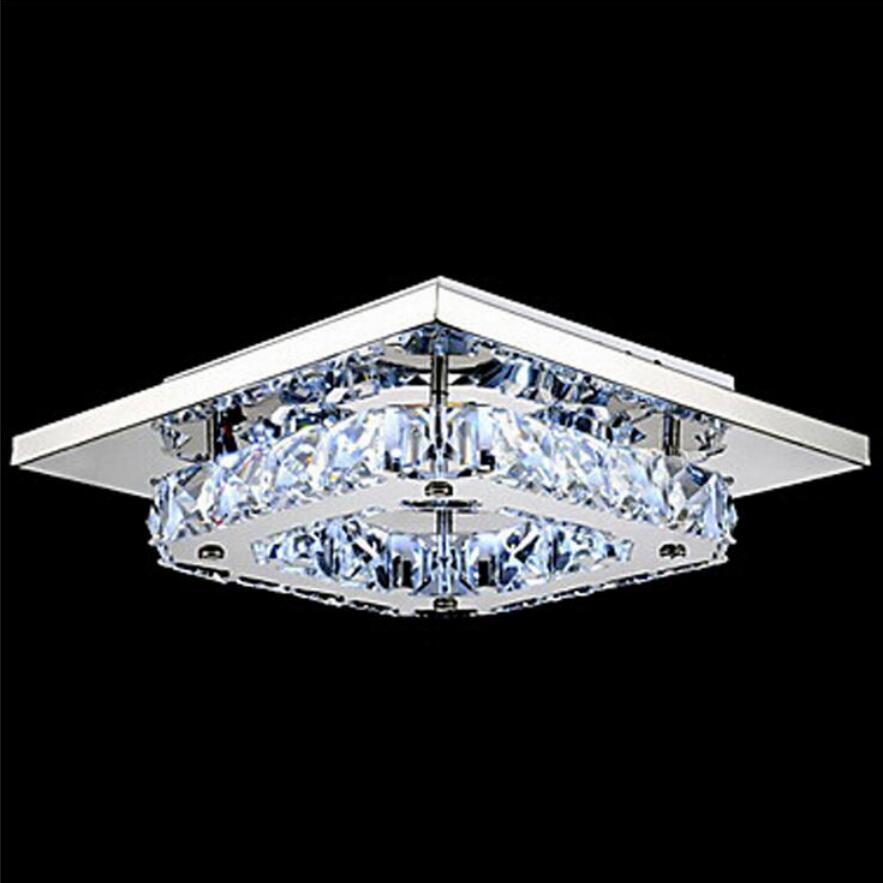 Moderne Witte K9 crystal plafond lampen LED lampen high-power woonkamer kristallen plafondlamp led lustre licht Plafond lichten