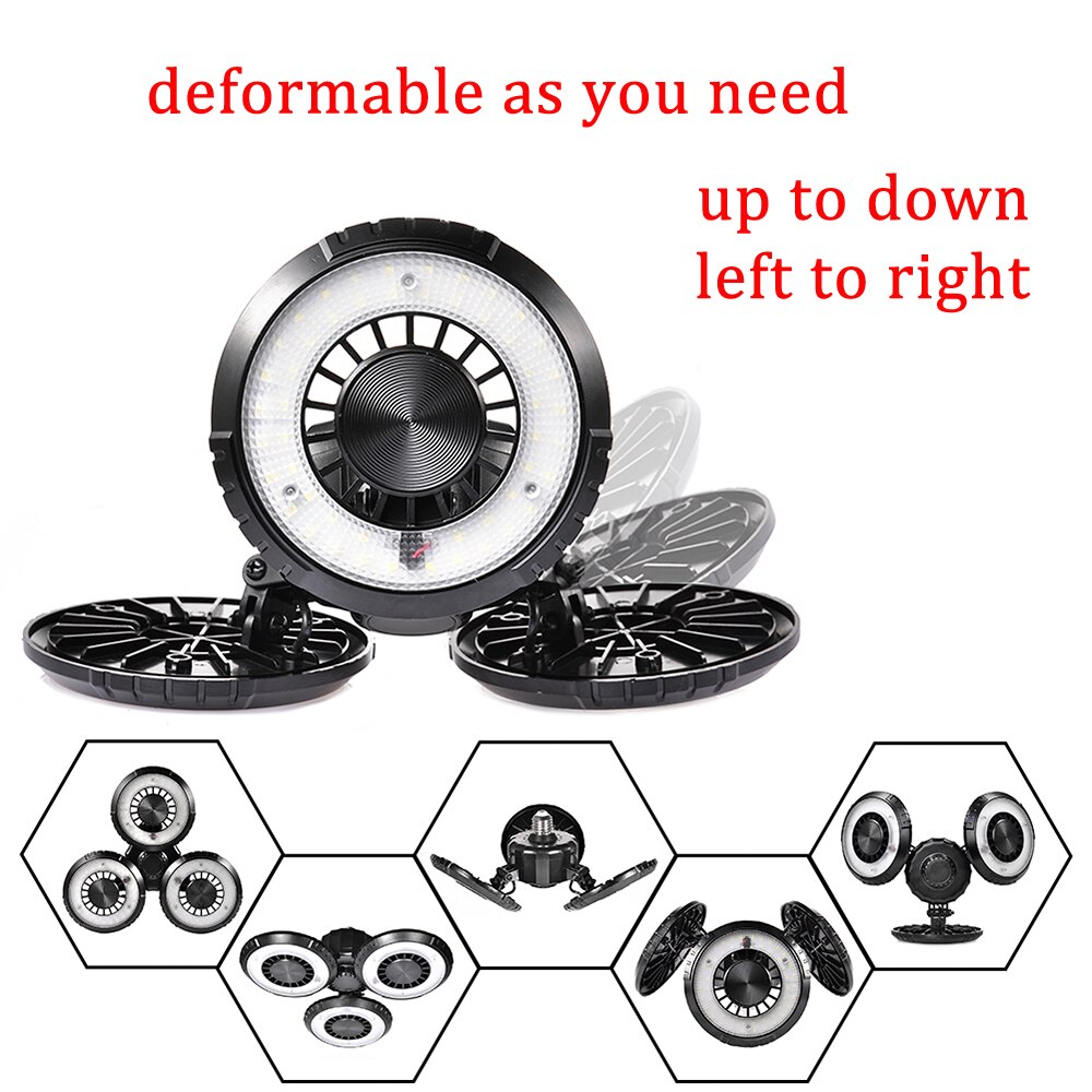 E27 Verlichting Vervormbare Industriële Plafond Armatuur Garaje Led Garage Licht Magazijn Workshop Warsztatowa Machine Highbay