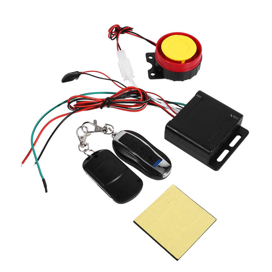 Motorcycle Bike Anti-theft Security Alarm System Remote Control 12V
