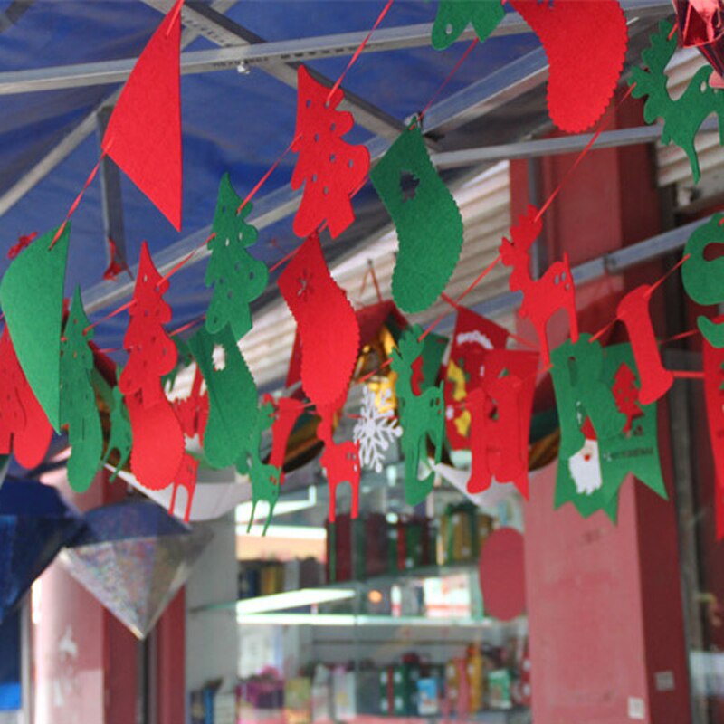 1 Set Christmas Season Hanging Flags Christmas Banners Ornament Decoration Festival Event Party Home Yard Decoration Supplies