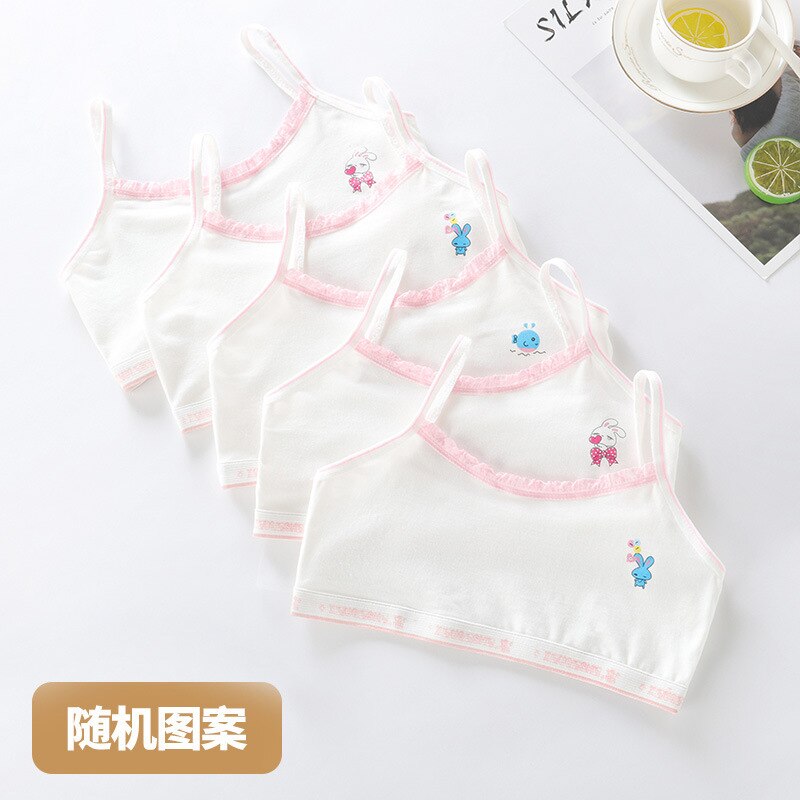 3Pcs biancheria intima per petto avvolto per ragazze adolescenti reggiseni da allenamento in pizzo nero bianco Top intimo estivo abbigliamento per bambini da 7 a 16 anni