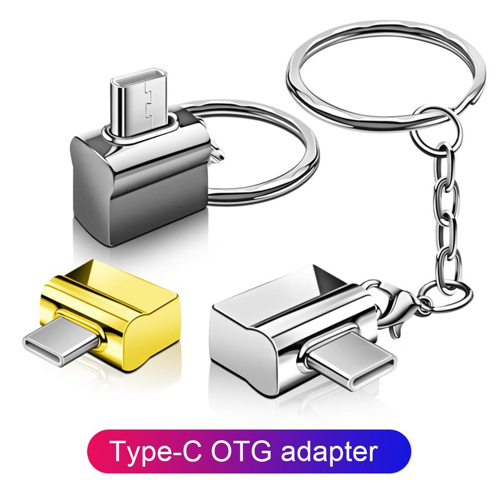 Usb Type C Otg Adapter Type-C Naar Usb Converter Voor Usb C Pd Charger Mouse Keyboard Flash Disk draagbare Sleutelhanger Otg Plug