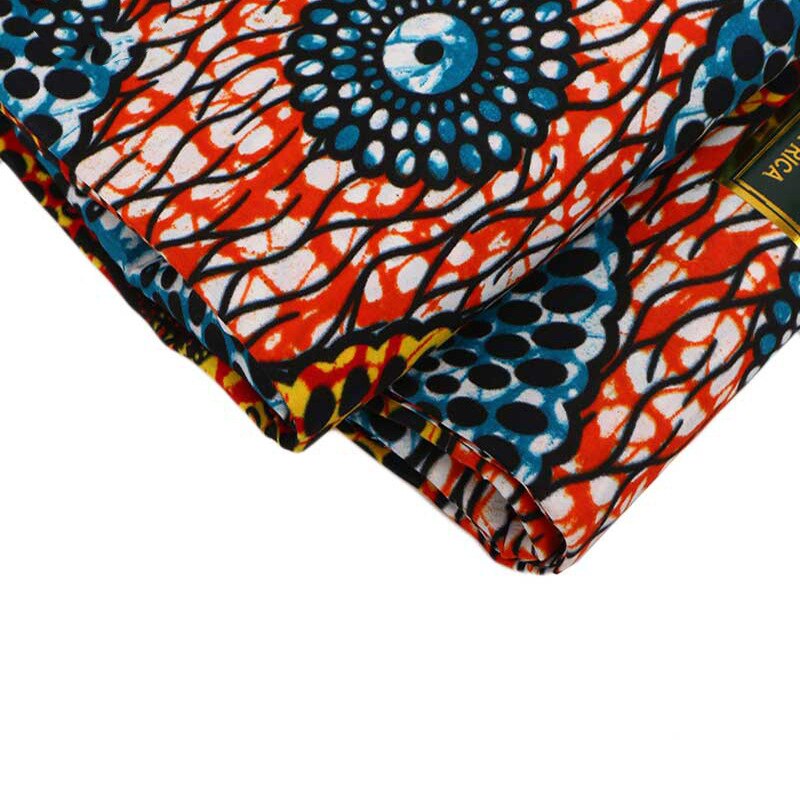 Olanda tessuto 6 metri di tessuto Africano del commercio tutto'ingrosso tessuto stampe di cera ankara tessuto della stampa per il vestito