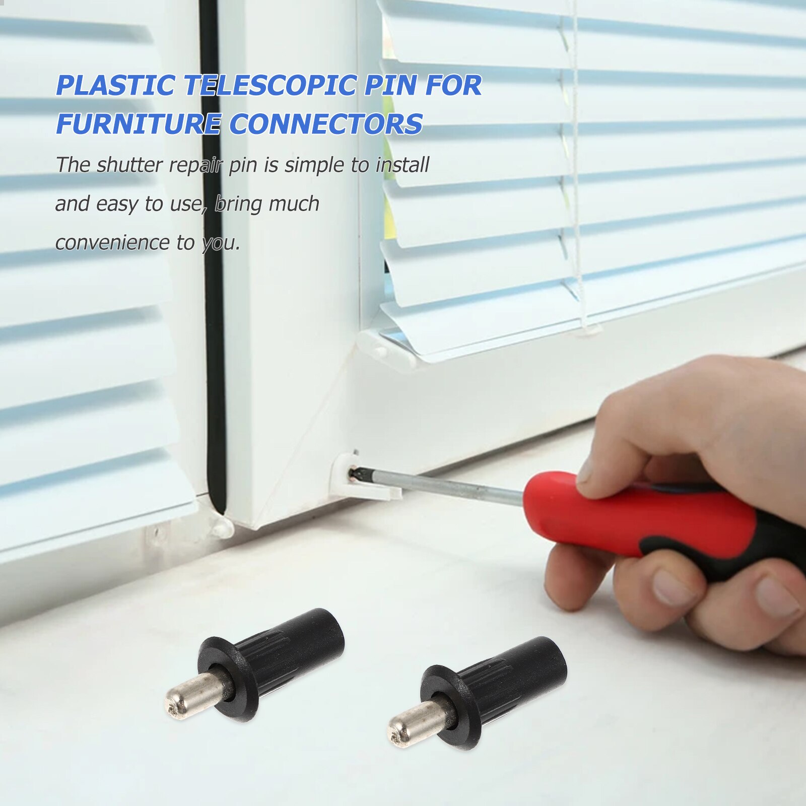 30pcs Shutter Repair Pin Repair Plantation Shutters Bolt Iron Shutter Repair Pin