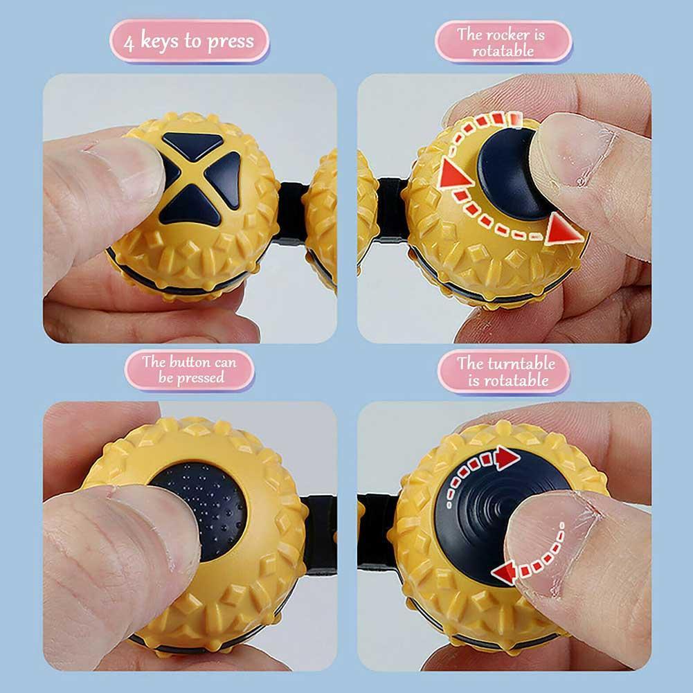 Dekompression Massage Ball mit ASMR Klang 2 in 1 Verbunden Fingerspitze Kreisel Massage Ball Hand Spinner Zappeln Multi-funktion spielzeug