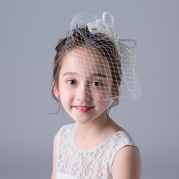 Children's Mesh Headdress Beautiful Bride Wedding Flower Boys/Flower Girls Hair Accessories Girl Princess Dress Accessories: Default Title