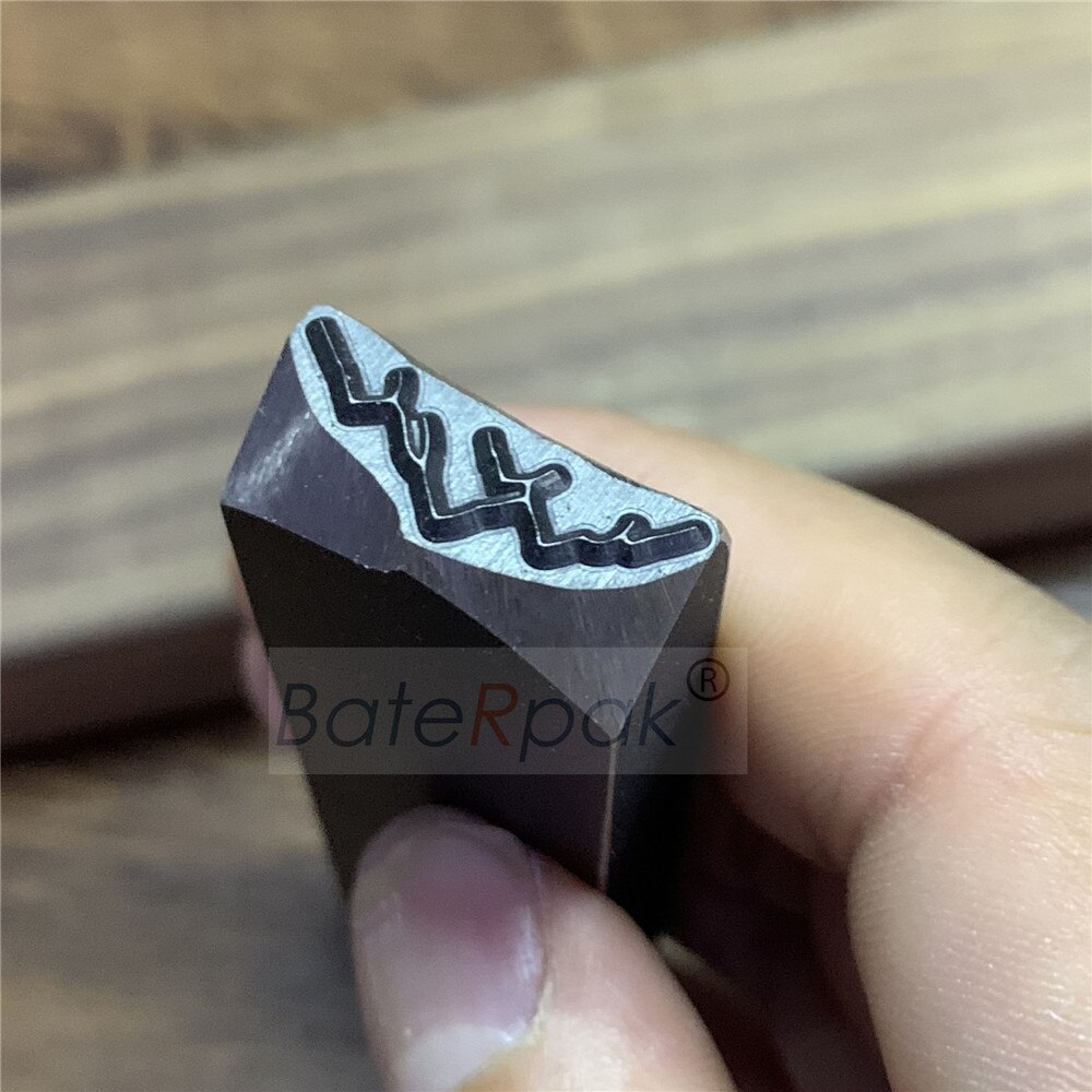 Bergen Hill Stempel 6X20Mm, Baterpak Diy Armband/Sieraden Hardheid Staal Stempel