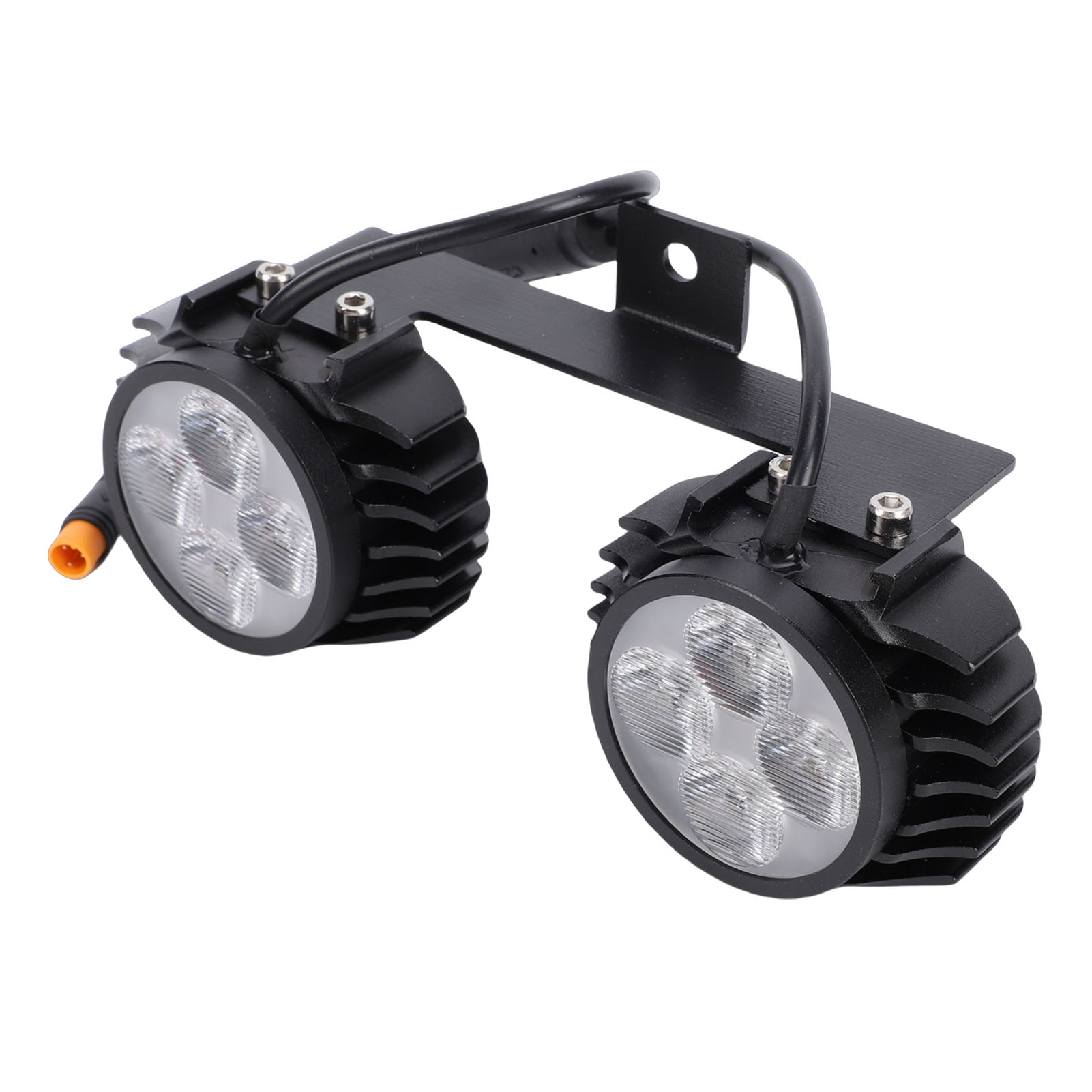 Elektrische scooter dubbele kop voorlamp geschikt voor waterdichting LED-stuurlamp voor elektrische scooters met hoge helderheid