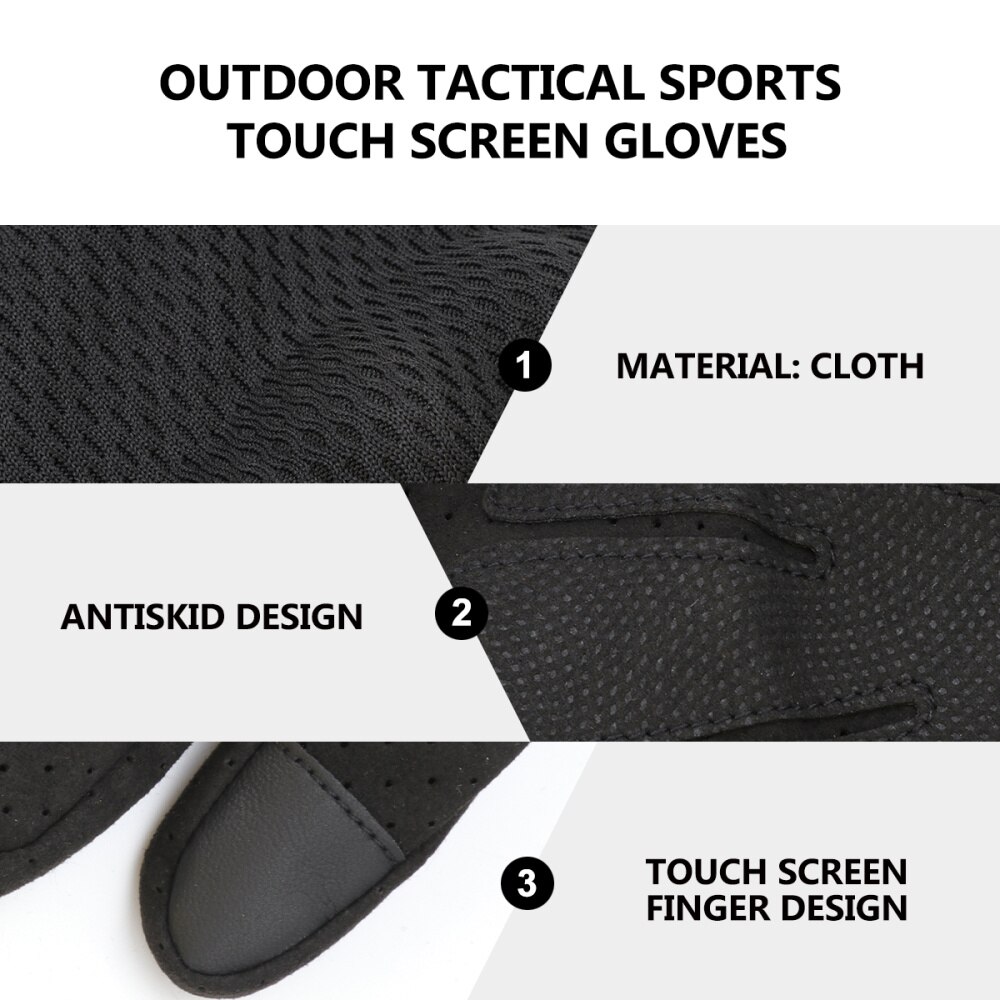1 par de guantes de Montañismo guante de ciclismo guante de pantalla táctil guante a prueba de viento