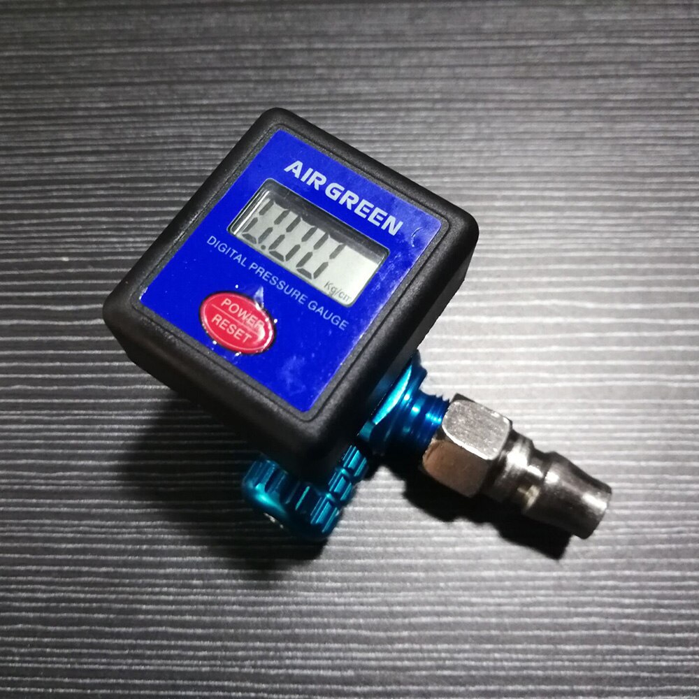Air Pressure Regulator Gauge 1/4" Digital Spray Paint Air Flow Regulator Air Pressure Regulator Gauge