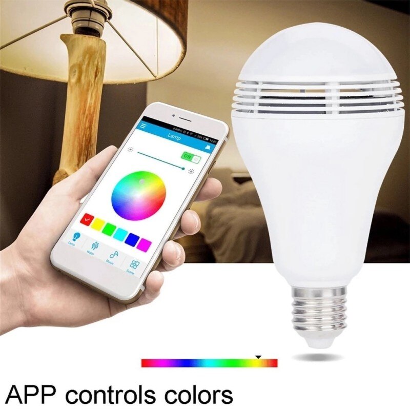 En-til-en forbindelse ledet musiklampe med smart bluetooth højttaler multi farve skiftende app kontrol rgb