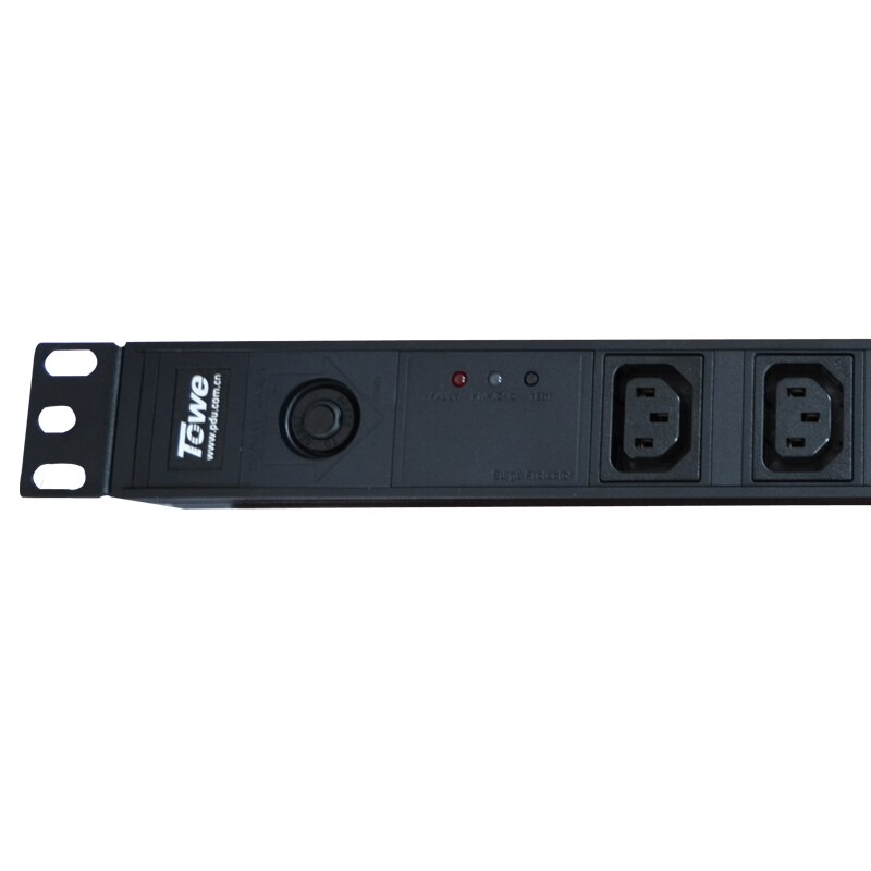 TOWE PDU SPD EN10/I709PS 10A 7 WAYS IEC320 C13 overload protect Cabinet socket Power distribution Unit surge protector 19in