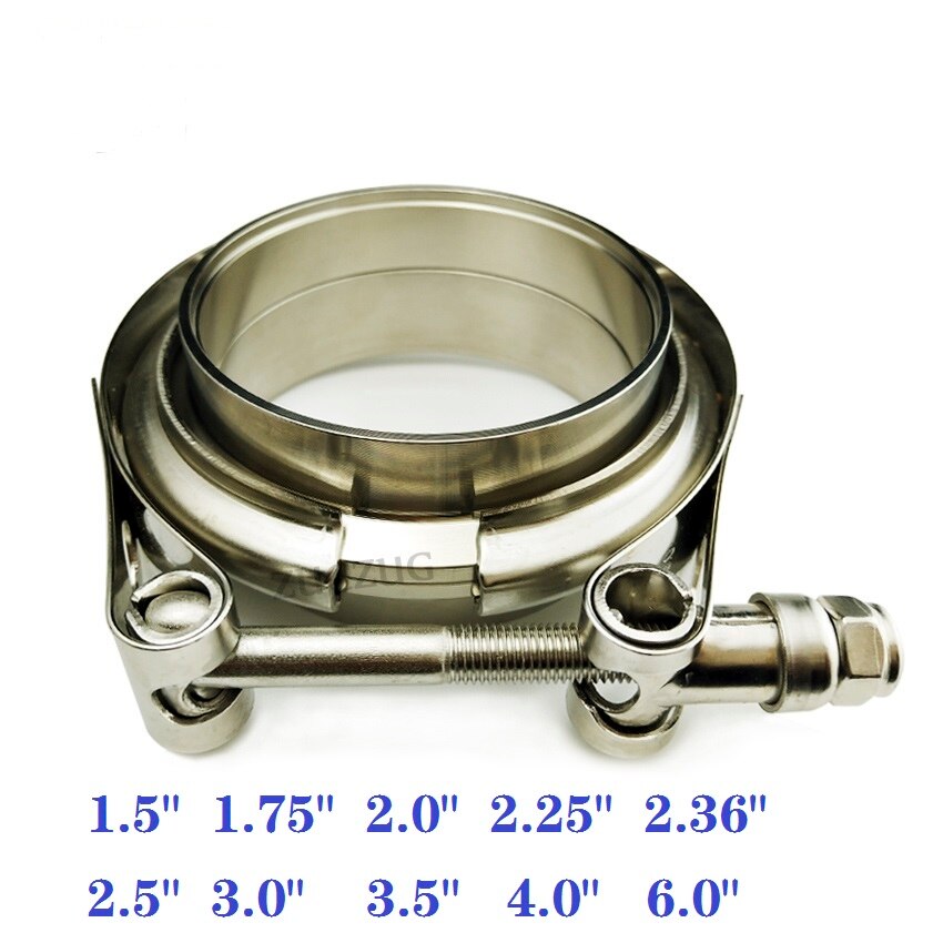 ZUCZUG 1.5-6.0" Self Aligning with welding groove male/ female flanges V Band/V-band Clamp assembly