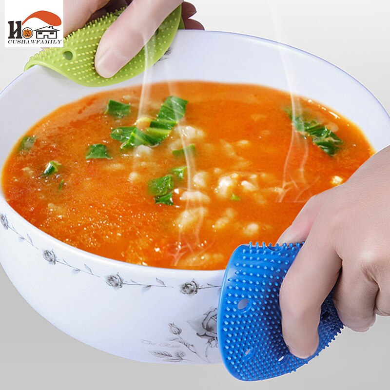 CUSHAWFAMILY Leuke Groente Borstel Siliconen Vruchten Reinigingsborstel Voor Aardappel Wortel Gember Schoonmaken Keuken gereedschap