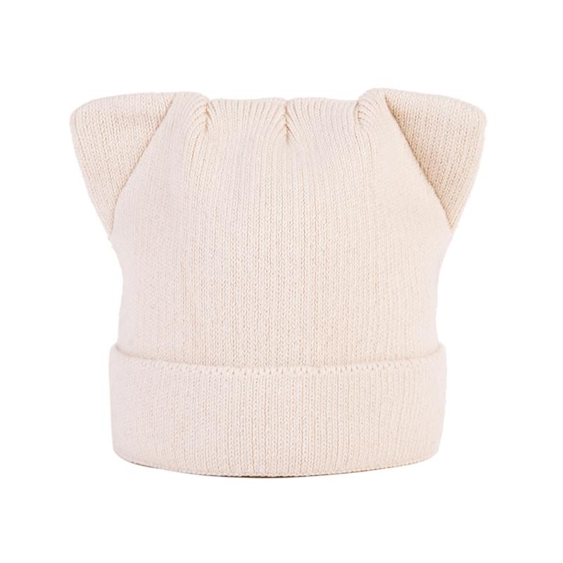 COKK Women Winter Beanie Hat Female Russian Warm Soft Knitted Cap Women's Cat Beanies Ear Flaps Hat Lady Skullies Touca Bonnet: Beige