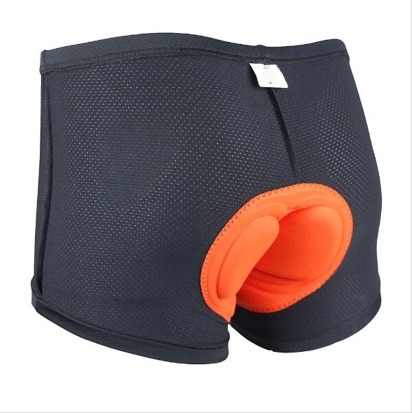 Sykkelundertøy 3d polstret gel polstring sykkel mountain mtb shorts ridesykkel sport undertøy kompresjonstights shorts: Oransje / L