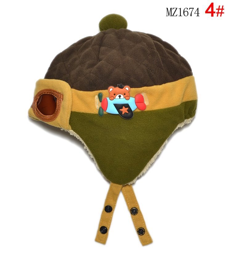 låve Pilot flyger lue takrenne jenter vinter varm bomber pluss fløyelshatter låve lappeteppe øreklokker ørehette baby øreklaff beskyttelse: 4