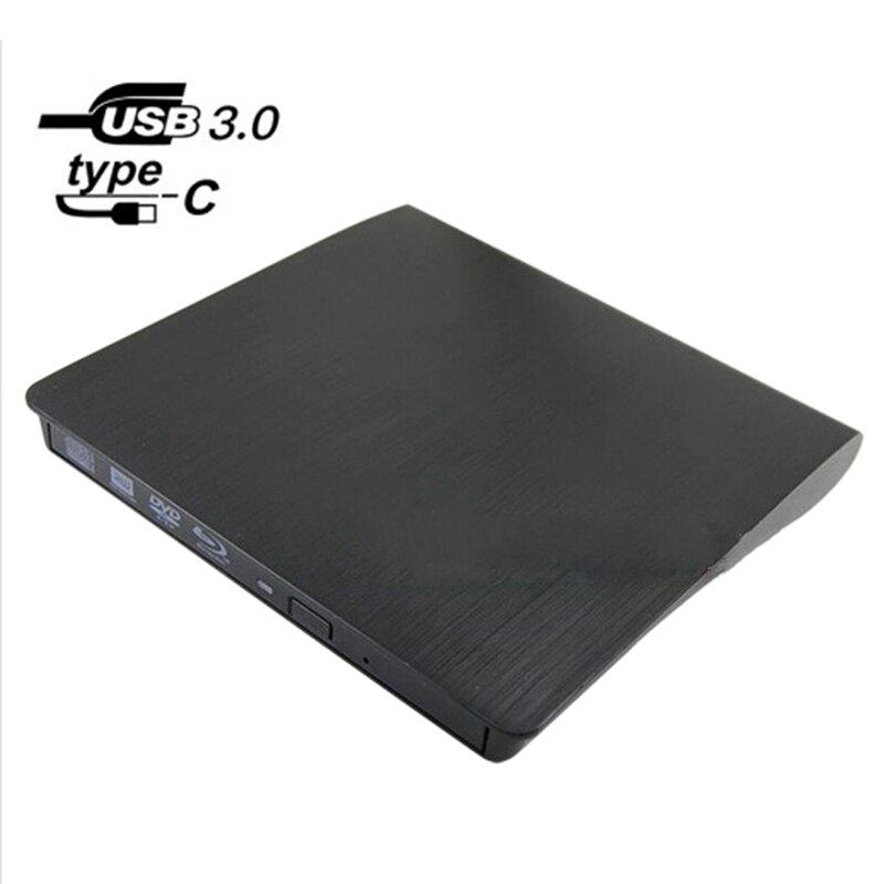 Ekstern bluray dvd-stasjon usb 3.0 slank bluray blu ray 3d dvd cd-stasjon for laptop mac desktop windows mac os linux