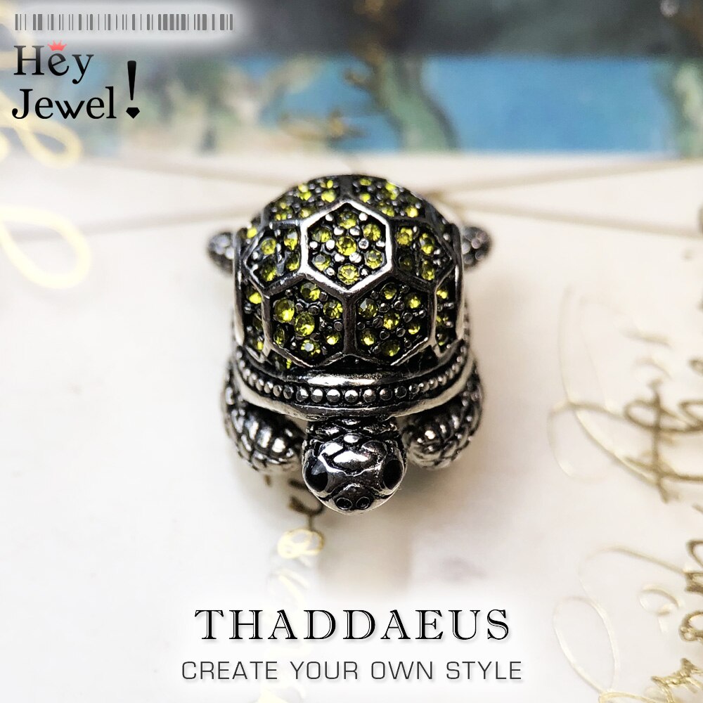 Koraliki żółw, srebro i koraliki z kryształu górskiego pasuje robić bransoletki europa biżuteria prezent na świędo dziękczynienia dla kobiet i mężczyzn