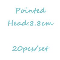 Round Pointed Head Embroidery Cross Stitch Needles DIY Hand Stitches Needle Bigeye Macroporous Sweater Knitting Needles S0019N: 20PC 88MM Pointed