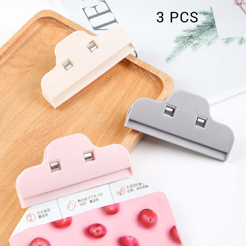 12 Stks/partij Bag Clips 3 Size Abs Voedsel Zak Clips Naadlasmachines Draagbare Voedsel Opbergtas Clips Klem Voor zakken Clips Voor Tassen: Model 3