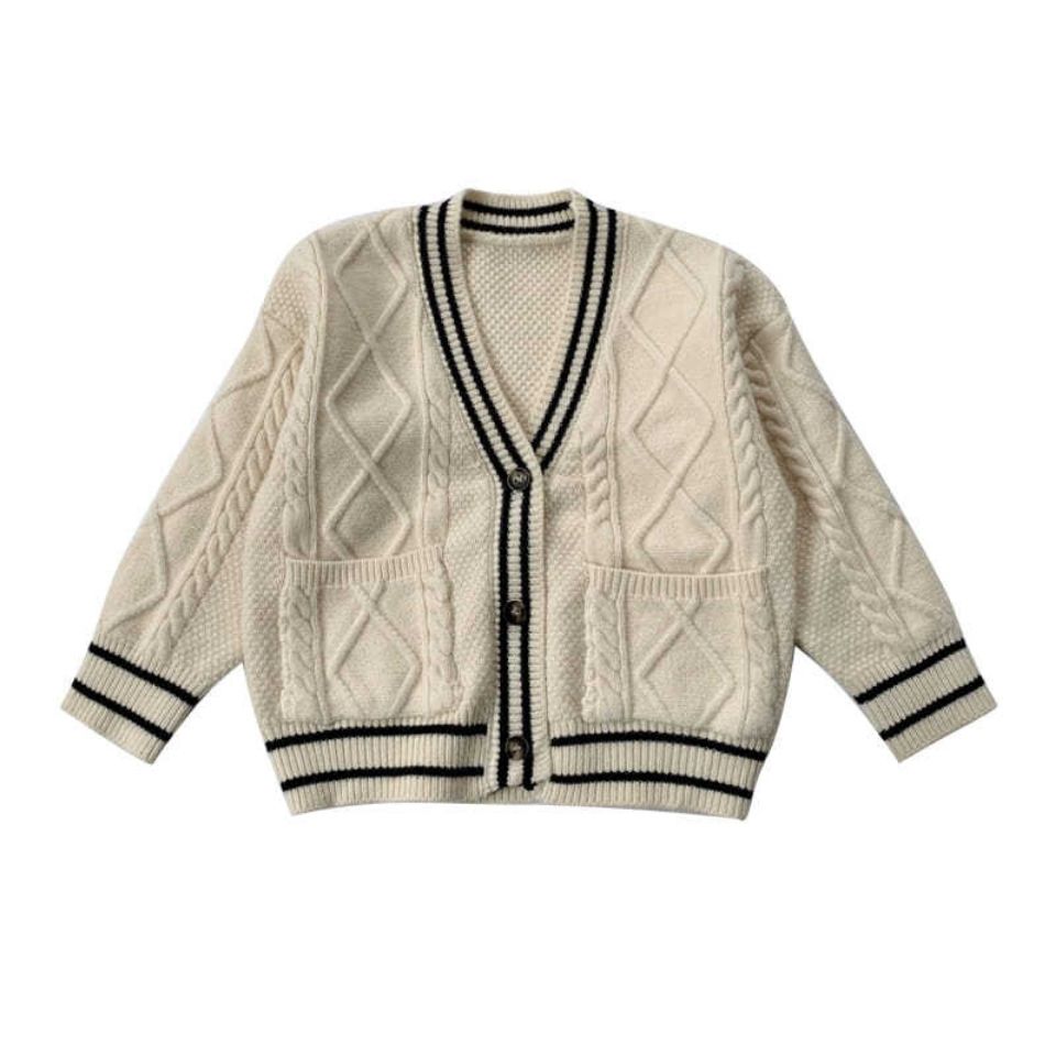 Mannen Patchwork NH Natural Brown Wollen Vest - wollen vesten voor dames en heren van Shakaloha gebreid in Nepal online bestellen