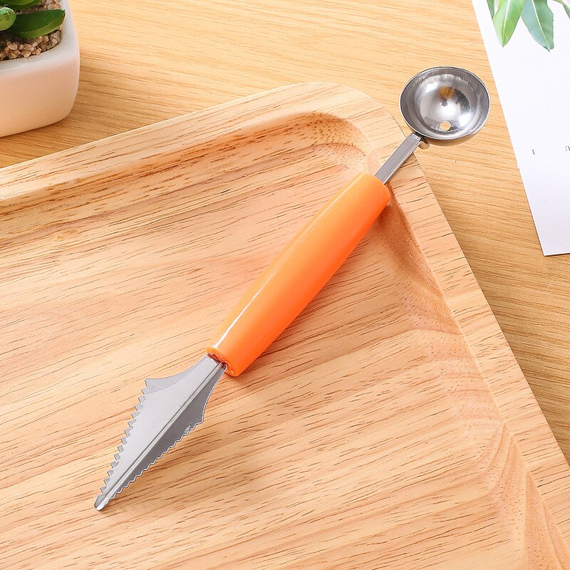 Double Head Fruit Platter Carving Tools Fruit Knife Apple Divider Multi Function Fruit Cutting Digging Ball Spoon