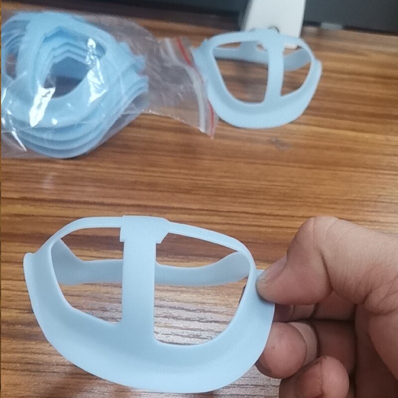 5 pièces Support de respiration 3D Support pour un port confortable cadre de soutien intérieur garder le tissu hors de la bouche réutilisable lavable H