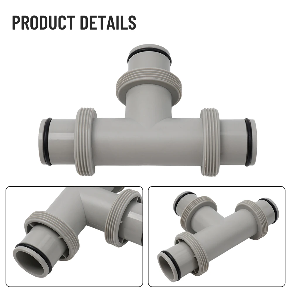 Connector Adapter Dual Split Voor Intex Onderdelen Slang Plunjerventiel Zwembadpompen Rubberen O-ringen Voor Tee T-gewricht Zwembad Deel