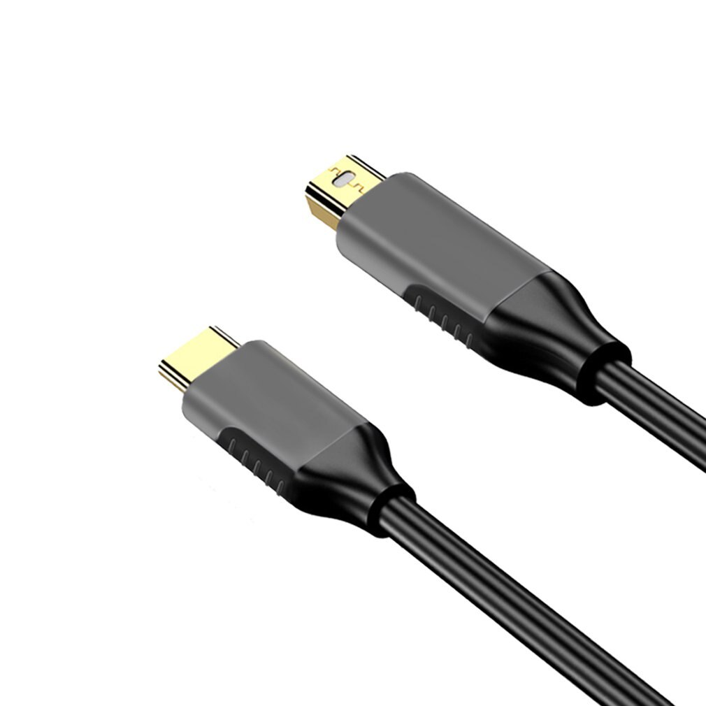 Usbc til mini displayport kabel 6ft usb type c tordenbolt 3 til mini dp ledning 4k praktiske bærbare kabler