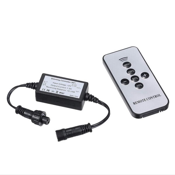 DC 12V Deck Light Dimmer Modulator Kit RF Remote Control Controller IP67 Waterproof Brightness Dimmable Deck Lamp Accessories: Default Title