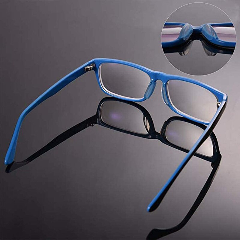 10 Pair Glasses Nose Pads Adhesive Silicone Nose Pads Non-slip White Thin Nosepads for Glasses Eyeglasses Sunglasses