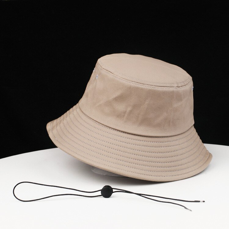 Sombrero de cubo de algodón 100% de , gorras de sol de verano para mujer, gorra Boonie de talla grande, sombrero grande de Panamá, sombreros de pescador de gran tamaño para hombre: S / Naranja