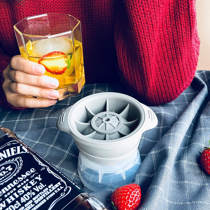 Molde de bola de gelo masculino, cubo esférico de sílica gel com bebidas, faça você mesmo, para festas de verão, redondo, presente