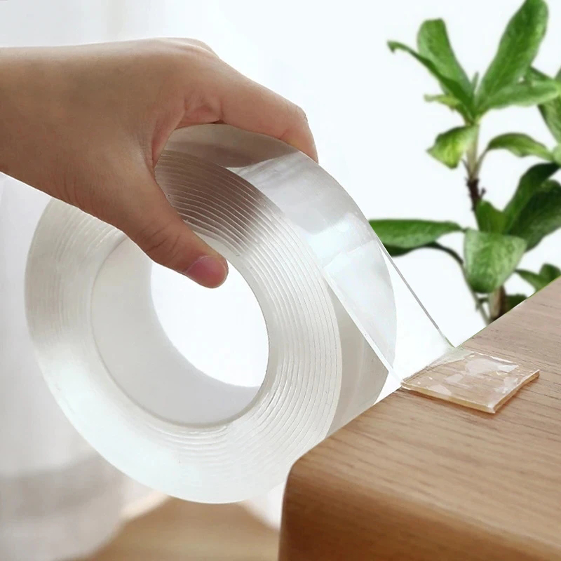 1/2/3/5 m doppelseitiges Klebeband, transparent, wasserdicht, wiederverwendbar, Nano-Klebeband, 30 mm Breite, starker klebriger Kleber, Auto-Ornament, Küche, Badezimmer