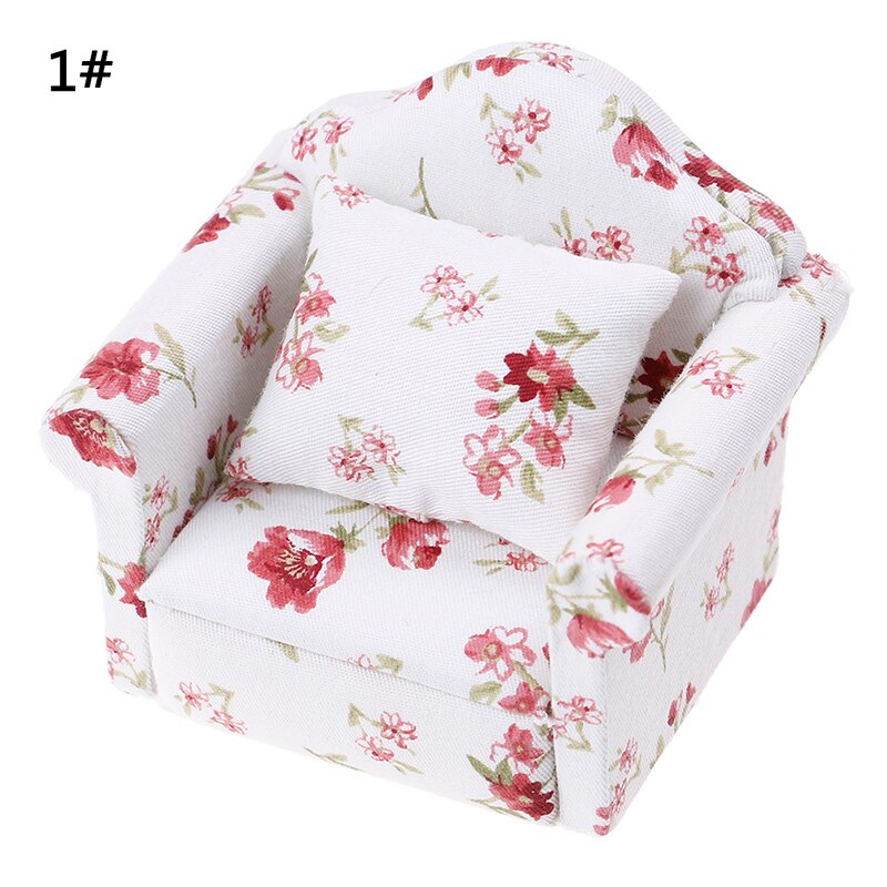 1:12 Miniature Doll House Mini Cute Sofa or Pillows For Dolls Children Simulation Dollhouse Furniture Toys