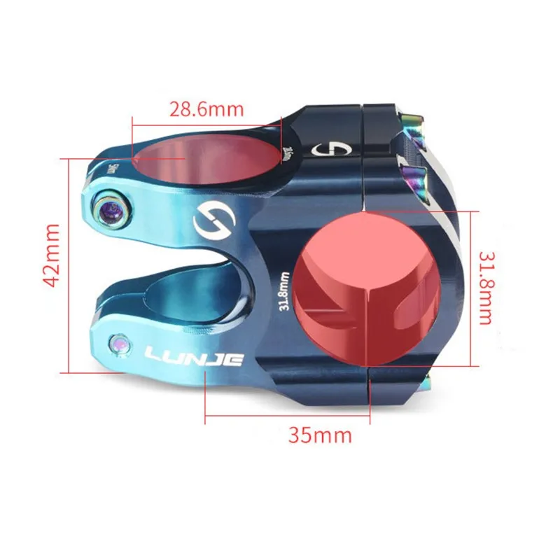 Tige de vélo de route et vtt CNC, pont de vélo de montagne, puissance courte 31.8mm, élévateur d'escalade haute résistance