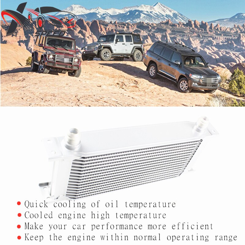 19 rows oil cooler automotive engine transmission automotive upgraded aluminum alloy oil cooler assembly