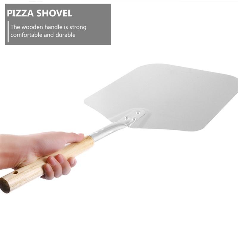 Pizza Schil Schop Met Houten Handvat Taart Schop Kaas Cutter Peels Lifter Tool Pizza Schop Bakken Gebak Gereedschap