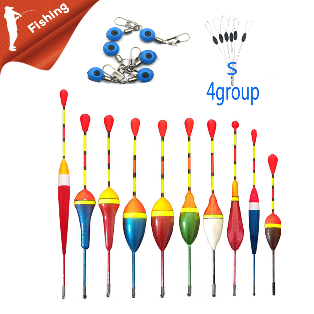 Fishing float connector positioning bean 3pcsFishing+Floats+6pcsFishing float connector+24pcsFishing positioning beans