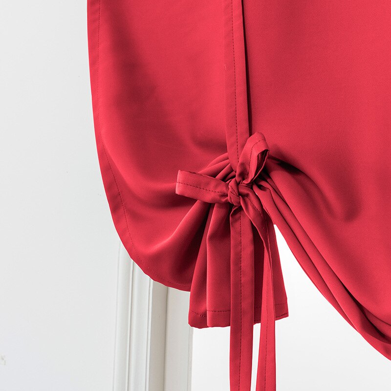 99% Shading Gordijn Voor Keuken Badkamer Hoge Precisie Dubbelzijdig Matte Hoge Blackout Solid Romeinse Korte Gordijnen: 9 / XL