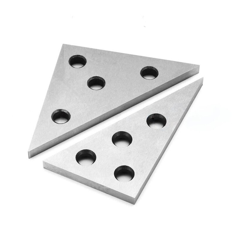 Solid Angle Plate Set with 4 Holes Triangle Angle Block Machinist Measurement
