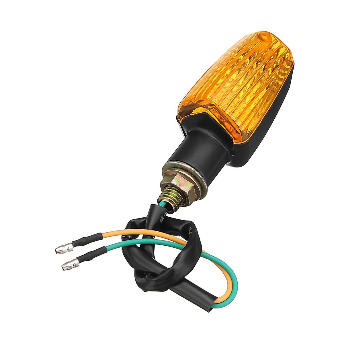 2Pcs Universal Voor Honda Voor Kawasaki Voor Suzuki Voor Yamaha Knipperlicht Motorfiets Richtingaanwijzer Blinker Bulb 12V 10W Amber: 1 pcs