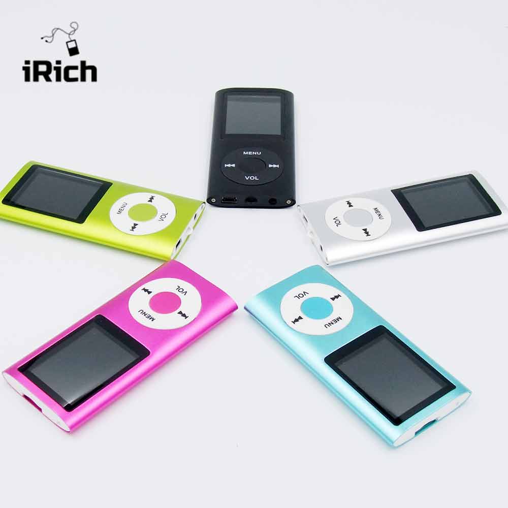 Slim 4th gen mp4 player 5 Colors to choose Music playing time 30Hours Fm radio video player MP4 for kids children nice pack