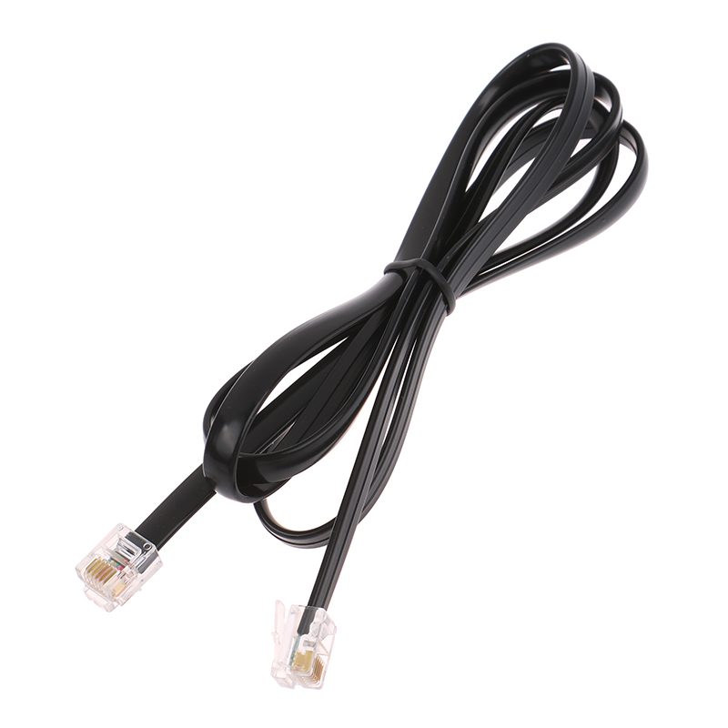 RJ12 6P6C 0.5m, 1m, 2m, 3m, 5m Autoguide Camera Cable Ioptron Auto Guide Kabel Pinout Telephone Handset Voice Extension Cable: Gold