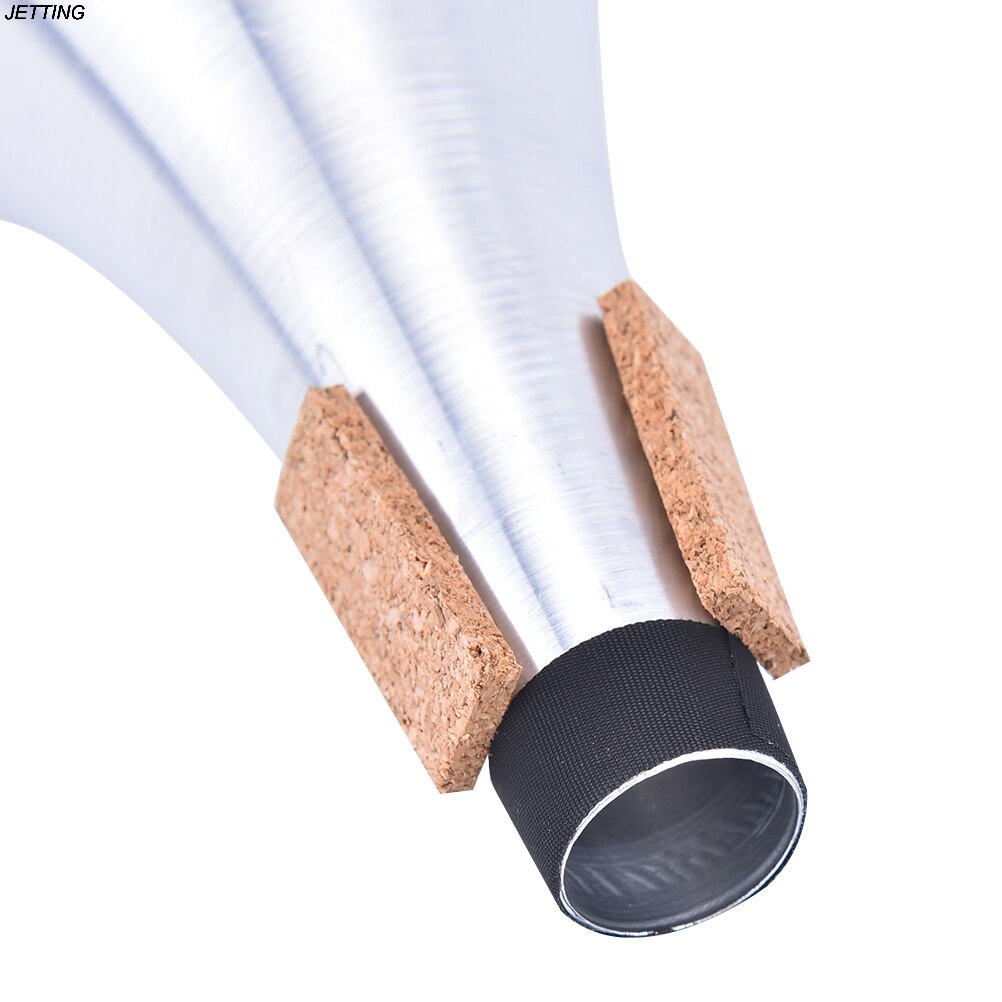 Mute voor Trompet Aluminium Rechte Trompetten Mute Voor Jazz Instrument Praktijk Beginner 68*68*135mm