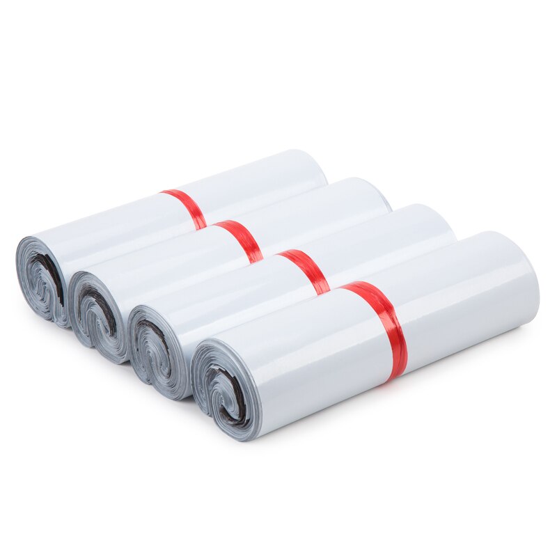 50pcs/Lots White Courier Bag Express Envelope Storage Bags Mail Bag Mailing Bags Self Adhesive Seal Plastic Packaging Pouch
