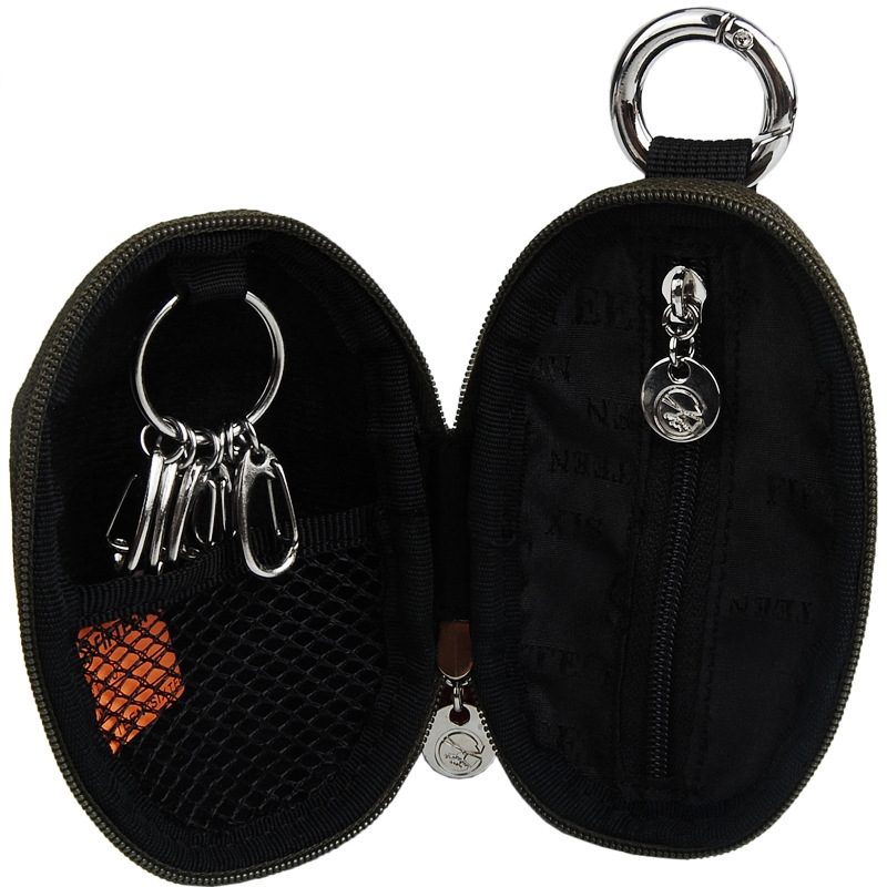 Pu nøgleholder tegnebøger unisex oval hovedtelefon taske taske husholderske til nøgler arrangør pung til bil nøgle taske  f029