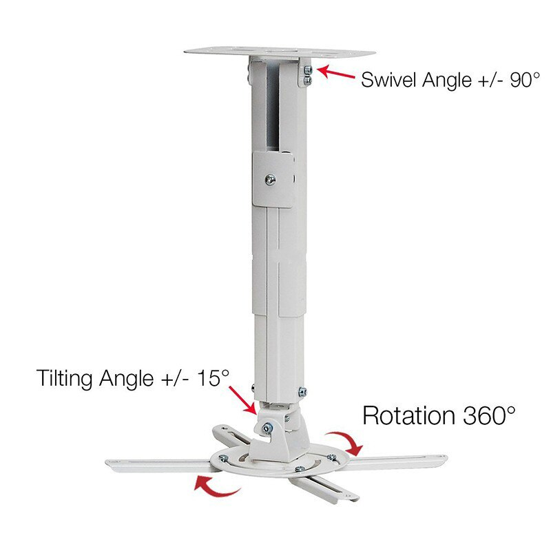Universal Scalable Projector Mount Adjustable Mount General Projector Mount Projector Bracket Max Support 8KG Weight