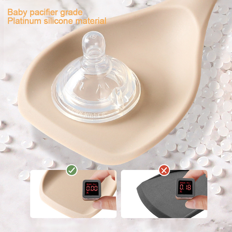 Silicone Kitchenware Cooking Utensils Non-stick Cookware Turner Spatula Spoon Slotted with Wooden Handle Kitchen Cooking Tools